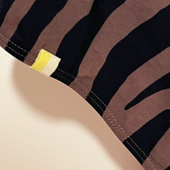 Summersalt Swimsuit The Tie Waist Backflip Modern Zebra in Chocolate Sz 8 - Picture 7 of 8